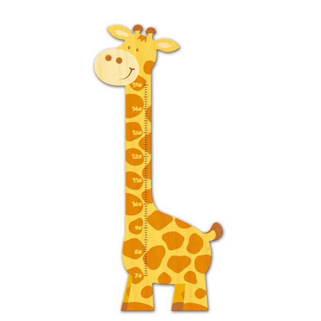 Messlatte Giraffe aus Holz | Bestswiss