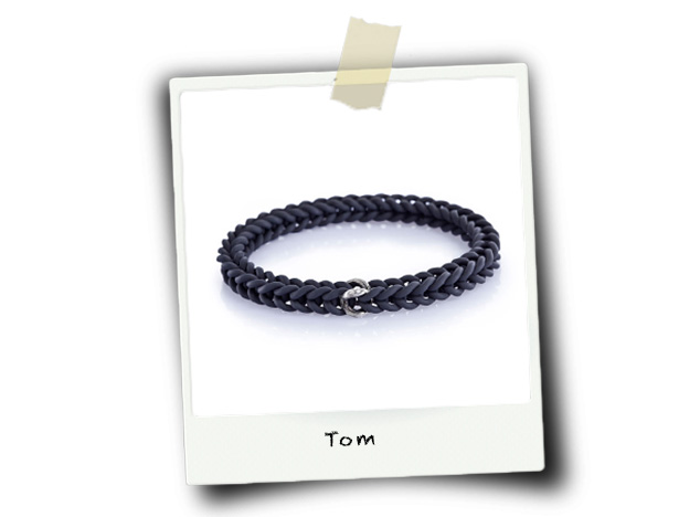 Herrenarmband aus Kautschuck Herrenarmband aus Kautschuck
