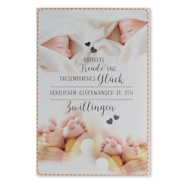 Babykarte: Zwillinge | Bestswiss