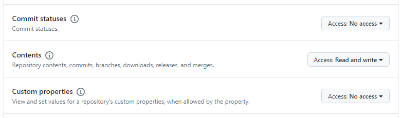 Adding permissions for our repository Adding permissions for our repository