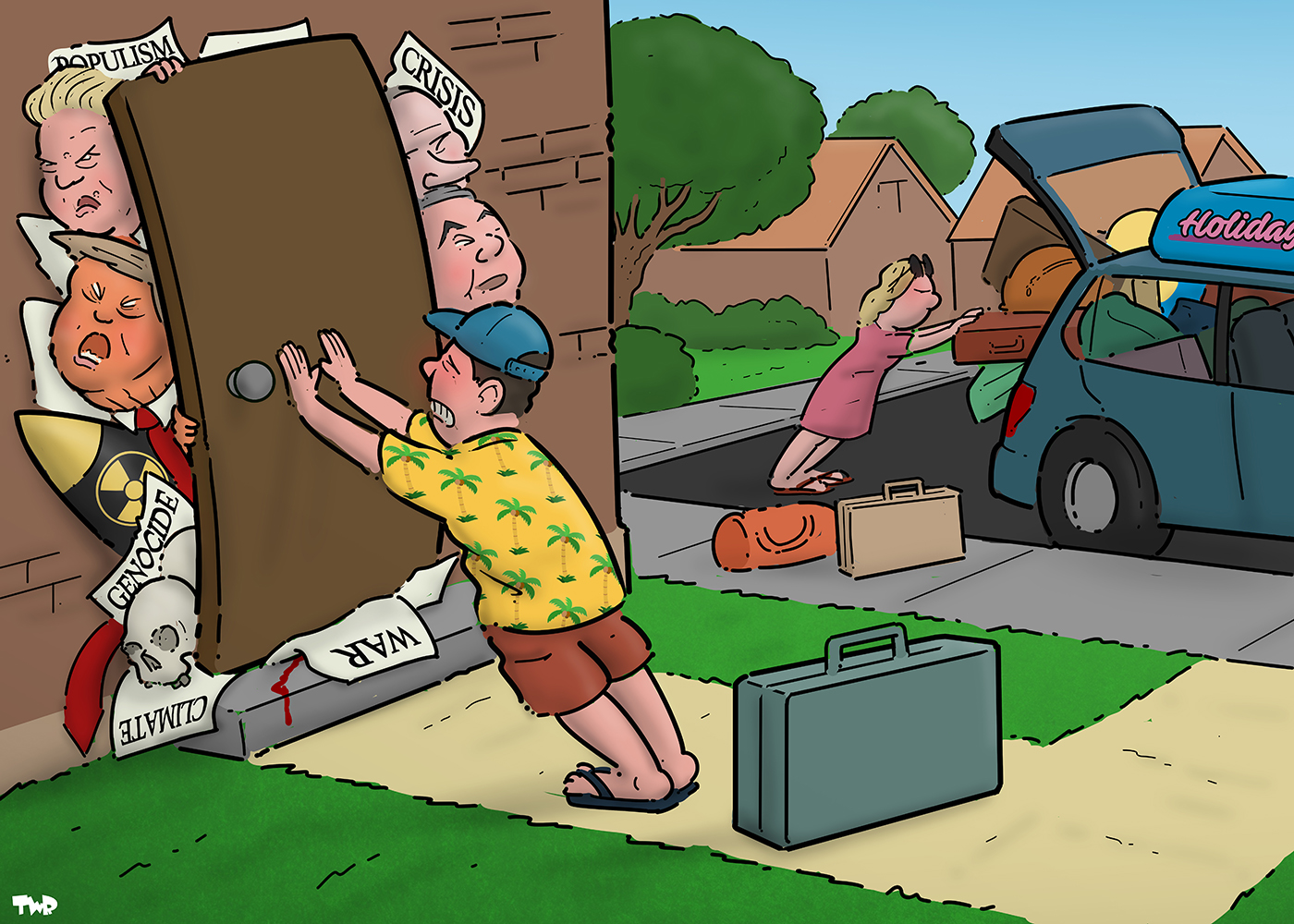 Cartoon by Tjeerd Royaards