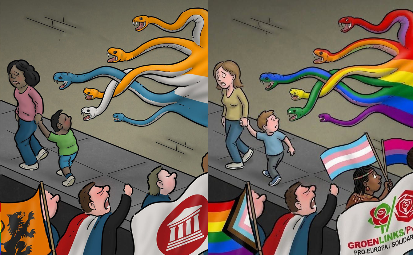 Original cartoon by Tjeerd Royaards