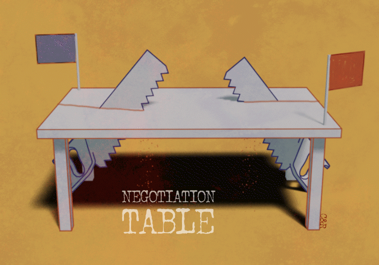 The mechanics of a negotiation table