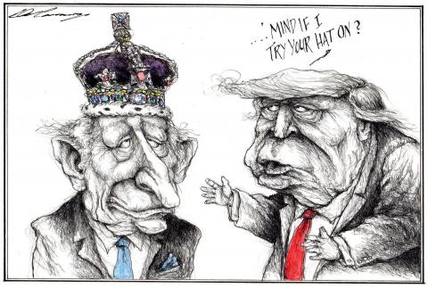Trump asks to try on King Charles' crown