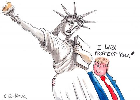 Trump claims he will 'protect' women