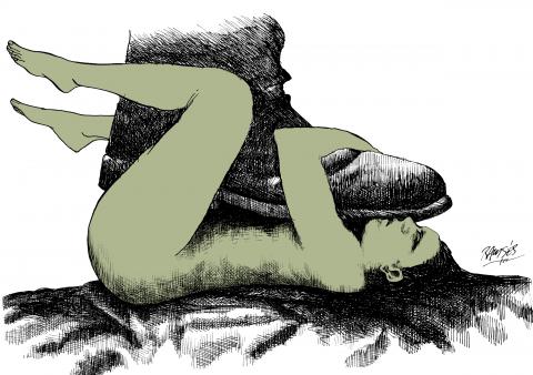 Cartoon about abuse