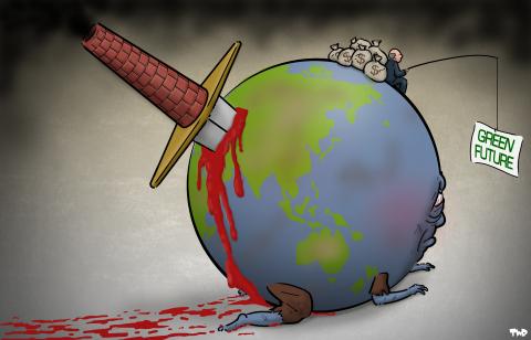 Cartoon about climate change