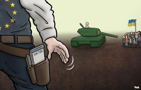 Cartoon about the Ukraine crisis