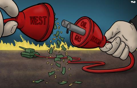 Cartoon about Putin and Ukraine