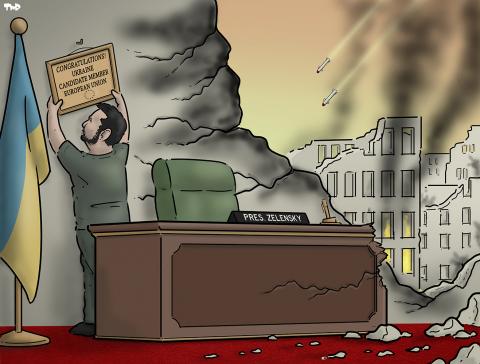 Cartoon about Ukraine