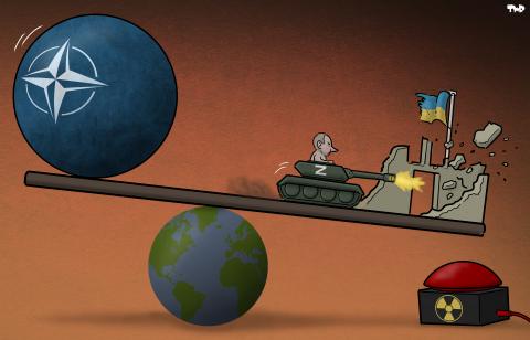 Cartoob about Putin and NATO