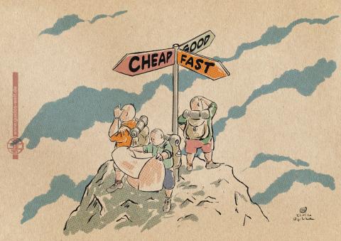 Cartoon about choices