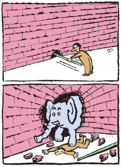Cartoon about media freedom