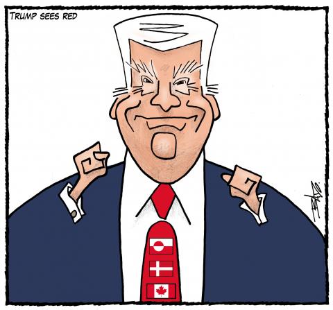 Donald Trump has eyes on Greenland and Canada.