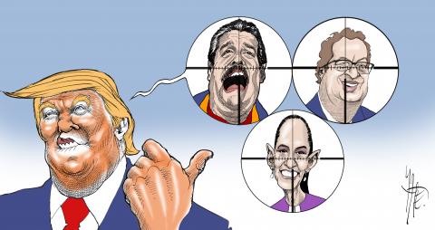 Trump has declared that he will take action against "drug cartels" in Venezuela, Colombia and México.