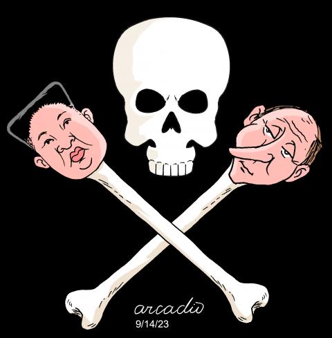 Putin and Kim Jong-Un
