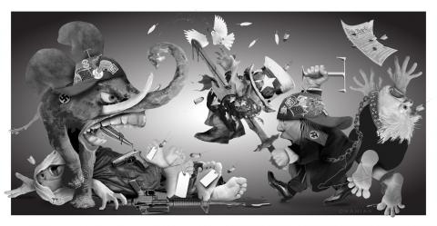 Comparing Trump's destruction of America to that of Guernica.