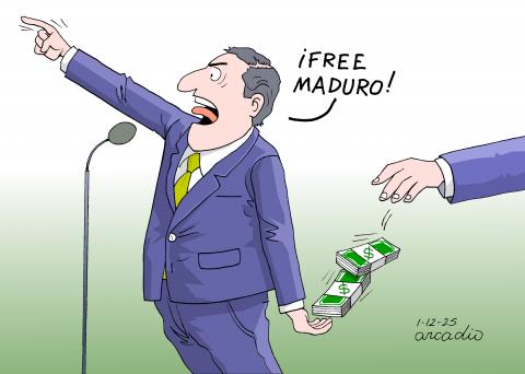 Backing Maduro for dirty money.