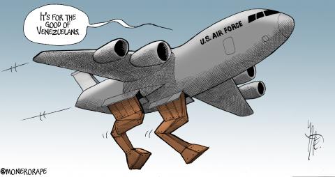 The United States invades Venezuela at night in a deceitful and criminal manner.