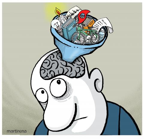 Brain Receiving knowledge