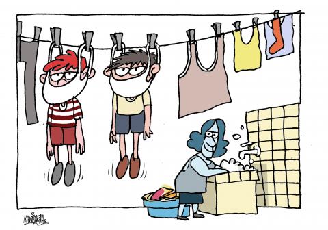Children confined by the pandemic