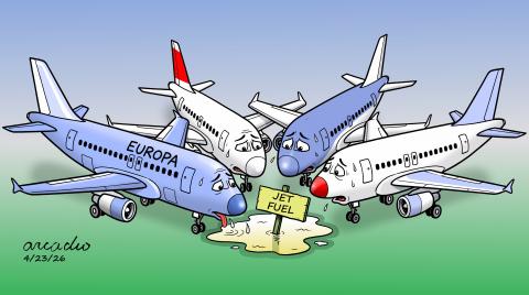 The shortage of jet fuel in Europe.