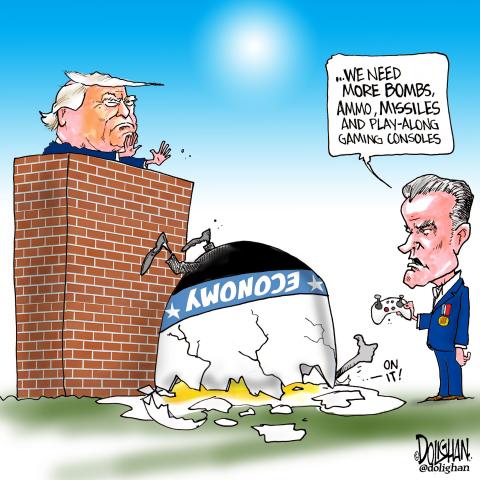 Trump pushes U.S. economy
