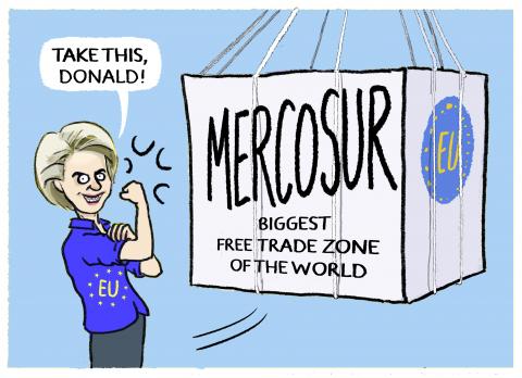 Finally a big free trade zone for Europe and South america
