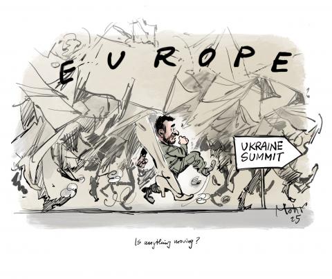 Ukraine-peace-summit in London with Selenskyj among many urgent European legs.