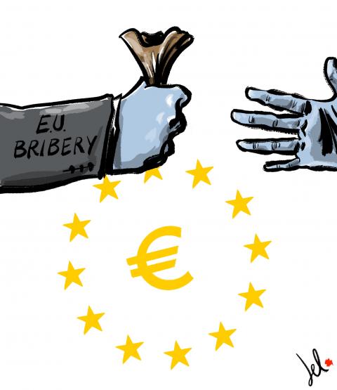 eu bribes del rosso cartoon
