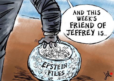 jeffrey epstein files del rosso cartoon