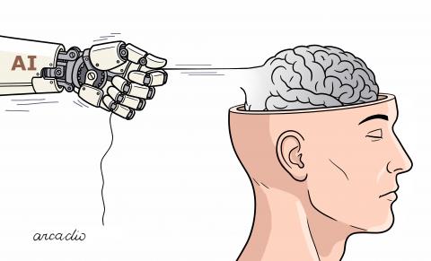 Humans and the AI.