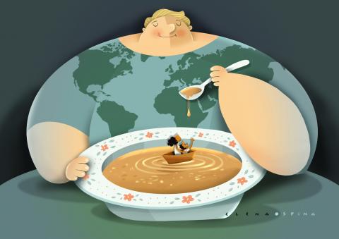 Big consumers and the vulnerability of the smallest, especially women and children.