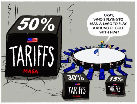Trump's Terror Mega 50% Tariffs Against Brussels