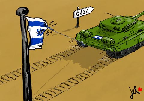 netanyahu israel cartoon del rosso