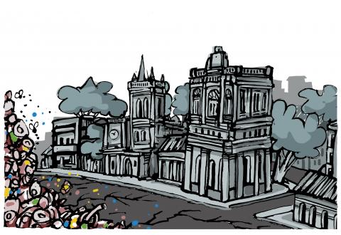 Garbage invades ancient cities