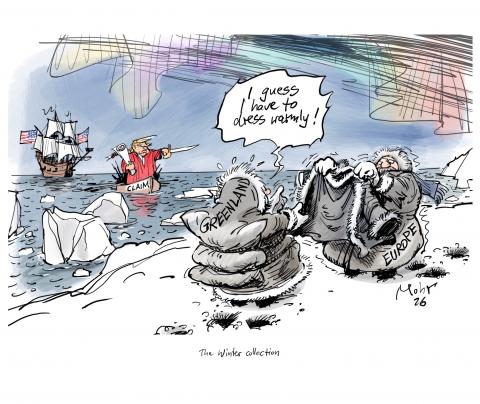 Greenland and Europe fear the approaching Trump.