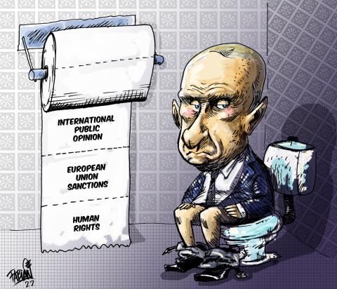 Putin's toilet paper