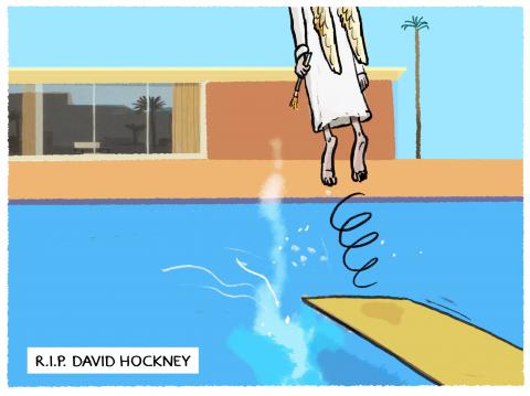Bigger splash RIP David Hockney