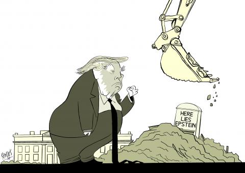 Burying the guy