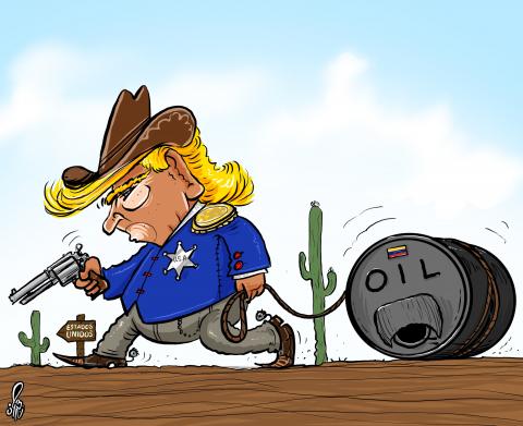 Trump and Maduro  