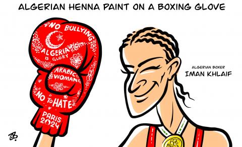 The Algerian Boxer Imane Khlief