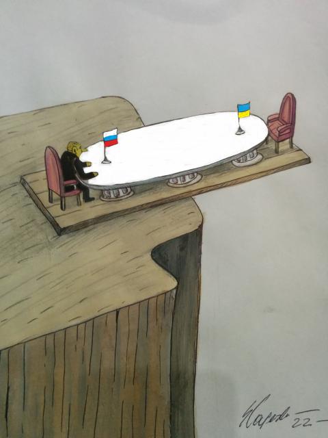 Putin's negotiating table