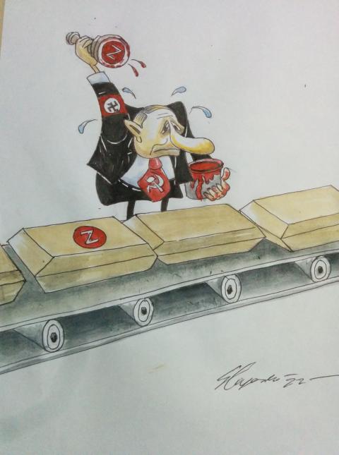 Putin at work..