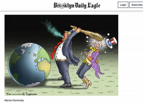 My cartoon today in The Brooklyn Daily Eagels