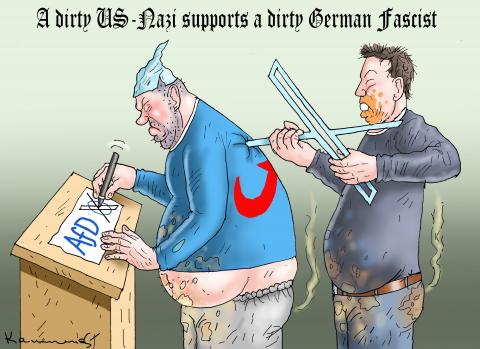 A dirty Nazi Musk supports a dirty german fascist 
