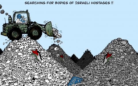 Searching Gaza for bodies of Israeli hostages !!