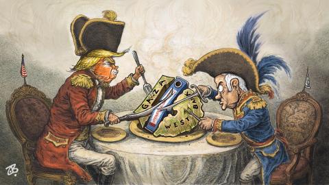 Cutting The Palestinian-State Plump-Pudding !