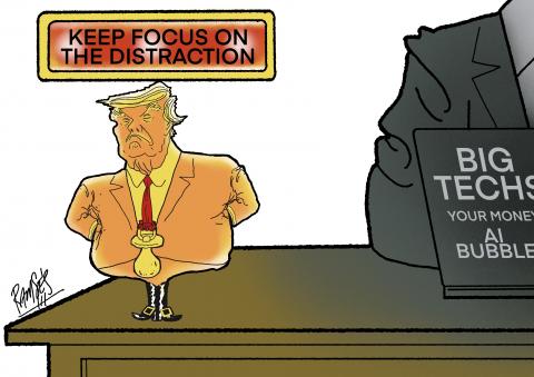 Focus on the distraction 