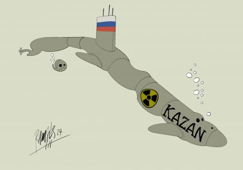 The Island submarine.